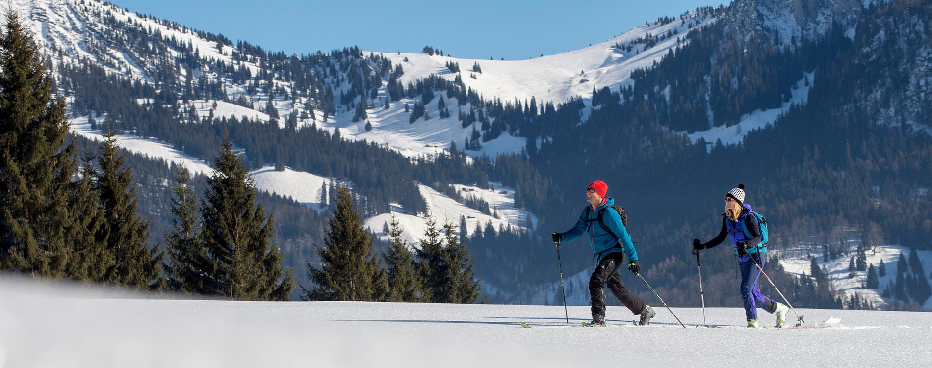 Skitouren Winterurlaub Lofer